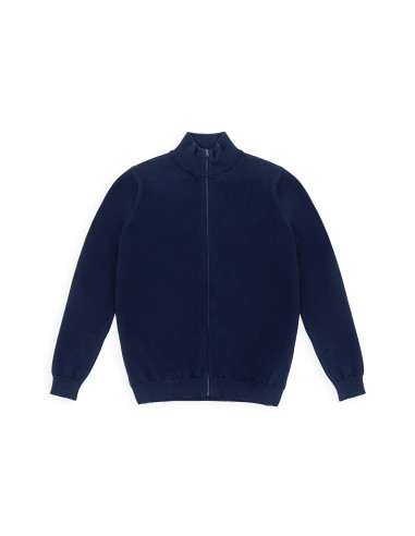 Cardigan Théo Zippé bleu marine