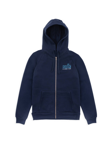 Hoodie Zippé Bleu Marine